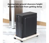 Soporte de torre para computadora Soporte ajustable para CPU móvil Estuche para PC para juegos con 4 ruedas giratorias Ideal para la mayoría de PC Soporte para computadora debajo del escritorio