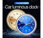 Reloj luminoso con indicador automático para ventilación de coche, mini reloj de cuarzo resistente al agua con clip para salida de aire, reloj para estilizar accesorios de coche.