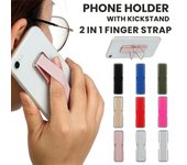 Smartphones elásticos con soporte, agarre para el dedo, agarre para teléfono móvil, correa para el dedo negro