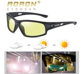 AORON hombres moda visión nocturna fotocromática polarizada gafas de sol marca diseño deportes gafas de sol para los hombres regalos