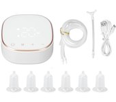 Corrector de pezones eléctrico para pezones planos e invertidos. Extractor de pezones recargable con pantalla táctil LED.