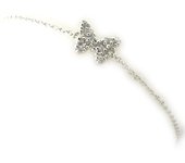 Les Trésors De Lily [K6465] - Bracelet Argent 'Papillon' blanc blanco