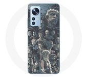 Coque pour Xiaomi Mi 12 / 12X Game of Thrones Saison 8 Le Trône de Fer Affiche Personnages Fond Gris