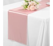 Camino de mesa de satén de 108 x 12 pulgadas, antiarrugas, de color liso, para bodas, fiestas de cumpleaños, banquetes y decoración de mesa de comedor. azul