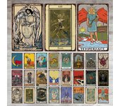 Cartel de hojalata Vintage, cartel de Metal de Tarot, decoración de pared Vintage para Bar, Club, caverna, cartel de Metal 20x30cm