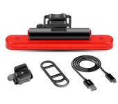 USB recargable bicicleta advertencia luz roja bicicleta luz trasera bicicleta lámpara trasera seguridad noche ciclismo varios colores