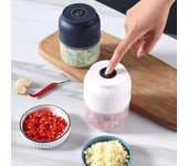 Picadora eléctrica de alimentos para cocina, Mini trituradora machacadora de ajo, picadora de carne portátil USB, picadora de verduras para utensilios de cocina