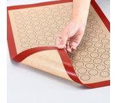 Tapete de silicona para hornear macarrones - Para hornear - Elaboración de macarrones, pasteles y galletas - Antiadherente de grado profesional