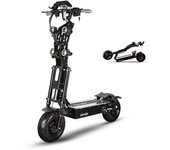 TOURSOR X13 - Patinete eléctrico para adultos (60 V, 4000 W, motor dual, 60 V, 50 Ah, neumáticos todoterreno de 13 pulgadas, para montaña) negro