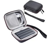Estuche de viaje EVA, bolsa de almacenamiento, caja de transporte para disco duro externo SSD portátil Samsung T7 Shield/T9 de 4 TB/2 TB/1 TB, bolsa de transporte azul