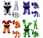 Nuevos muñecos de peluche Smiling Critters, Hoppy Hopscotch Dogday CatNap, peluches suaves, almohada, regalo de Navidad blanco