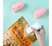 Sellador de bolsas de plástico con calor Máquina de sellado de embalaje de alimentos Clip de sellado de bolsas de refrigerio portátil Accesorios de almacenamiento de cocina Aparatos para el hogar amarillo