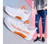 Zapatos para correr ligeros, zapatos transpirables, zapatos de tela de verano para mujer, zapatos deportivos de malla informales 36