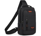 Bolso de pecho para hombre, nuevo bolso de pecho deportivo de ocio, sencillo y moderno, versátil, bolso de hombro de viaje para hombre, mochila cruzada gris