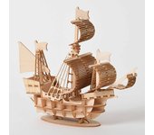Kits de juguetes de rompecabezas de madera 3D de barco de vela DIY YHN