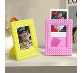 Desktop Decor 3 inch Picture Holder Vertical Card Display Stand for Polaroid/Fujifilm Instax blanco