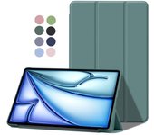 Funda para iPad Air 2024 de 11 pulgadas con soporte plegable y carcasa trasera de TPU suave magnética para iPad Air 4, 5, 6, 4.ª, 5.ª y 6.ª generación iPad Air 4 10.9 2020 negro