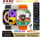 Reloj inteligente HK10 Ultra 3 WF AMOLED Gen5 para hombre y mujer, con sensor de gravedad, brújula, menú 3D, chat en TikTok, GPT, álbum local
