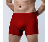 Calzoncillos tipo bóxer para hombre, de seda de hielo 3D, sin costuras, finos, transpirables, de color sólido, con forma de U, deportivos. XL blanco