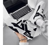 Zapatos de diseñador para hombre, zapatillas informales con plataforma, zapatillas de deporte de dos tonos con cordones, zapatillas de deporte de moda para estudiantes, tenis masculinos vulcanizados para hombre 39