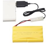 Cable de carga Batería Cargador USB Paquete de baterías Ni-Cd Ni-MH Adaptador de enchufe KET-2P Salida 9.6V 250mA Juguetes Coche