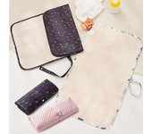 Cambiador de pañales plegable para bebé, almohadilla de pañal impermeable para recién nacido, cambiador portátil para niños pequeños, hoja de pañales para bebé Oxford duradera
