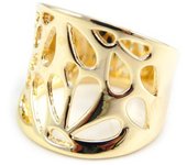 Anillo Chapado en Oro 'Coreografía' 52