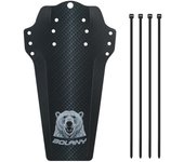 Guardabarros para bicicleta de montaña con bridas negro