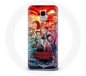 Coque pour Samsung Galaxy A8 2018 Stranger Things Teaser Saison 4 Affiche Personnages Art