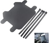Placa de matrícula delantera de motocicleta de fibra de carbono para vehículo eléctrico SURRON SUR-RON Light Bee Light X Segway X260 negro
