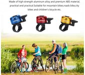 LIXADA Bike Bell Alloy Mountain Road Bicycle Horn Alarma sonora para seguridad Ciclismo Manillar Metal 1pc negro