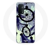 Coque pour Oppo A74 5G Attrape Rêve violet gris et Noir
