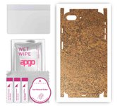 apgo Protective Skin Sticker for the back+sides compatible with Apple iPhone 8 Plus, Full Wrap Film, Foil, Vinyl - Pattern Rusty Copper