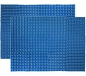 24 Uds. Paneles de espuma acústica de estudio de alta densidad de 12x12x1 pulgadas, espuma de aislamiento acústico ignífugo 24pcs negro