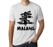 Camiseta vintage para hombre Camiseta gráfica Hora de nuevas ventajas Malang Vintage White XS anti-flash blanco
