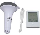 Termómetro de piscina con pantalla digital, fácil de leer, impermeable, flotante, inalámbrico, para piscina