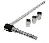 Barra de extensión de llave de trinquete de vaso profundo hexagonal con ajuste perfecto 17mm
