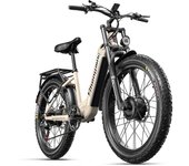 Bicicleta eléctrica para adultos ShengMilo S700, 2000 W, 48 V, 17,5 Ah, batería integrada, freno de aceite, neumáticos anchos de 26 , ideal para zonas urbanas y montañosas. 2000W motor17.5AH battery amarillo