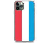 Coque iPhone - Drapeau Luxemburgo - iPhone 11 Pro - Souple - Multicolore - Vertical