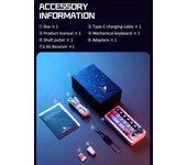 Darmoshark SK16QMK Teclado programable de 16 teclas Tri-modo 2.4GBT Teclado mecánico con cable Uno 0 varios colores