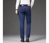 Pantalones vaqueros para hombre de negocios Regular rectos de longitud completa Jean pantalones vaqueros casuales elasticidad tejido elástico pantalón LY2012 31