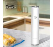 Bomba de aire eléctrica portátil, bomba de sellado al vacío, tamaño compacto, portátil, recargable, automática, máquina de sellado inalámbrica blanco