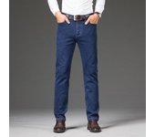 Pantalones vaqueros de negocios para hombre de talla grande, rectos, regulares, de largo completo, casuales, elásticos, de pierna recta, ajustados, de talla grande 27 negro