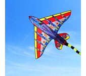 Cometa de avión para niños y adultos, cometa de una sola línea con cola para niños, juego al aire libre, viaje a la playa Plane