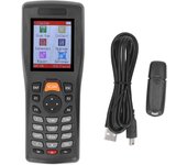 Escáner de código de barras 1D de 2,4 GHz, inalámbrico, recopilador de datos, escáner de inventario portátil, pantalla a color de 2,2 pulgadas