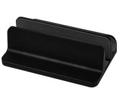 Soporte vertical para computadora portátil Soporte para computadora portátil de aleación de aluminio Estante ajustable Soporte para tableta portátil 2 ranuras plata