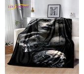 Manta de felpa suave con calavera de fantasma de terror gótico 3D, manta de franela para sala de estar, dormitorio, cama, sofá, cubierta de Picnic para niños 30x40in