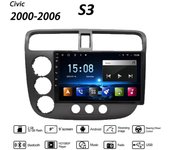 Radio de coche inalámbrica de 9 pulgadas Carplay para Honda Civic 2000- 2006 reproductor de vídeo Multimedia Android navegación GPS WIFI 2 + 32GB 1+16GB