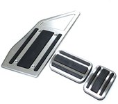 Cubierta de Pedal de acero inoxidable para DS DS 7 CROSSBACK 2018, Pedal de acelerador y freno de aluminio sin perforación automático AT 2PCS
