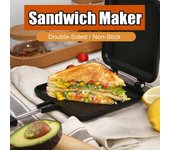 Sandwichera antiadherente de doble cara, máquina para tostar Pan, gofres, panqueques, hornear, barbacoa, horno, molde, sartén para parrilla